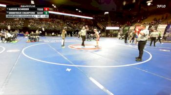 113 Class 4 lbs Champ. Round 1 - Kaison Schreier, Fort Osage vs Demetrius Crawford, Hazelwood Central