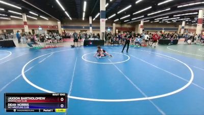 70 lbs Quarterfinal - Jaxson Bartholomew, Spartan Mat Club vs Dean Norris, Vici Wrestling Club