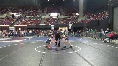 77 lbs Cons. Round 1 - Kinley Garoutte, Moorcroft Mat Masters Wrestlin vs Golden Templer, Ronan Wrestling Club