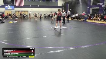 JV-5 lbs Round 1 - Gia Barbatti, Cedar Falls vs Haylee Sherman, Southeast Polk