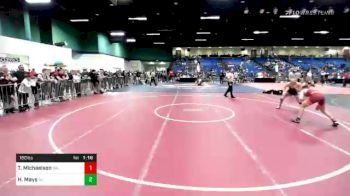 160 lbs Prelims - Thor Michaelson, WA vs Hunter Mays, NJ