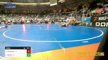 160 lbs Quarterfinal - Easton Simpson, Jackson County Wrestling Club vs Luke Black, HURRICANE WRESTLING ACADEMY