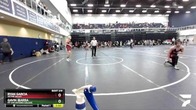 157 lbs Cons. Round 2 - Gavin Ibarra, Mt San Antonio College vs Ryan Garcia, Victor Valley