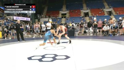 165 lbs Cons. Rd Of 32 - Jacob Weaver, Indiana vs Christian Stoeber, California