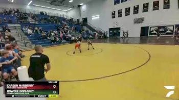 63 lbs Champ. Round 1 - Carson Marberry, North Big Horn Rams vs Rowdee Goolsbey, Powell Wrestling Club