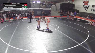 95 lbs Champ. Round 1 - Lilyana Erekson, Idaho vs Maya Iverson, Alaska