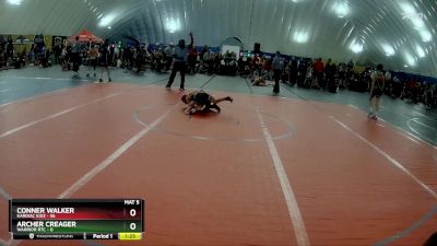 60 lbs Round 2 (6 Team) - Conner Walker, Kardiac Kidz vs Archer Creager, Warrior RTC