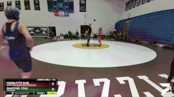112 lbs Semifinal - Charlotte Bair, North Big Horn Rams Wrestling vs Rhaychel Cole, Wyoming
