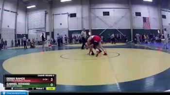 133 lbs Champ. Round 3 - Gabriel Howard, Briar Cliff (Iowa) vs Derek Ramos, Western Wyoming College