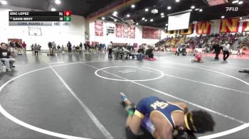 126 lbs Cons. Round 3 - Gavin Britt, Santa Monica vs Eric Lopez, Valenicia (Santa Clarita)