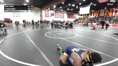 126 lbs Cons. Round 3 - Gavin Britt, Santa Monica vs Eric Lopez, Valenicia (Santa Clarita)
