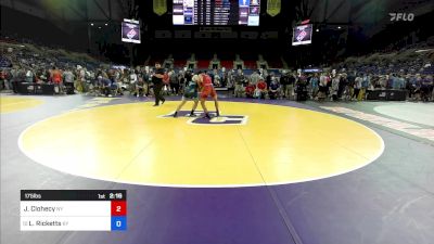 175 lbs Cons 16 #2 - Johnathan Clohecy, NY vs Lucas Ricketts, KY