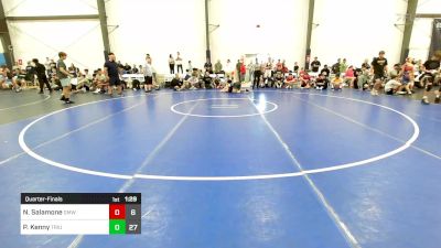 129 lbs Quarterfinal - Nicholas Salamone, Gold Medal WC vs Paul Kenny, Triumph Blue