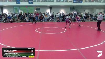 184 lbs Semifinal - Mahlic Sallah, Roanoke College vs Cameron Blizard, Washington And Lee University