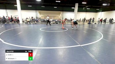 120 lbs Semifinal - Jack Cole, NJ vs Parker Wickam, CO