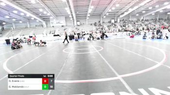 152 lbs Quarterfinal - Dylan Evans, Quest School Of Wrestling vs Gianni Maldando, Team Shutt Penguin