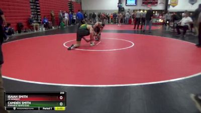 215 lbs Semifinal - Camden Smith, Dubuque Hempstead vs Isaiah Smith, CR Kennedy