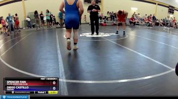 220 lbs Cons. Round 2 - Spencer Fain, Floyd Wrestling Club vs Diego Castillo, Indiana