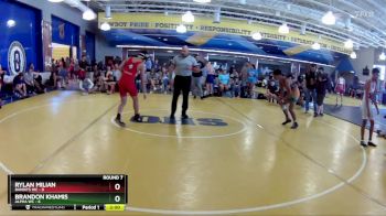 126 lbs Round 7 (8 Team) - Rylan Milian, Bandits WC vs Brandon Khamis, Alpha WC
