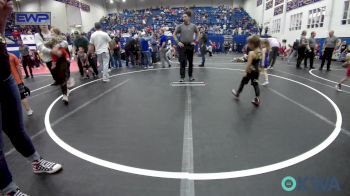 40 lbs Semifinal - Stetson Manuel, Newkirk Takedown Club vs Ryder Hall, Tecumseh Youth Wrestling