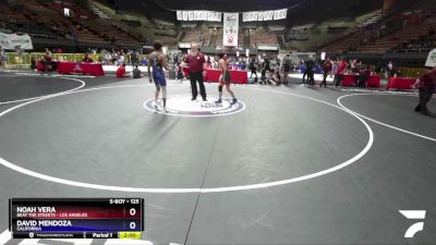 125 lbs 5th Place Match - Noah Vera, Beat The Streets - Los Angeles vs David Mendoza, California