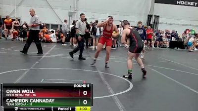 150 lbs Round 5 (8 Team) - Cameron Cannaday, Team Gotcha vs Owen Woll, Gold Medal WC