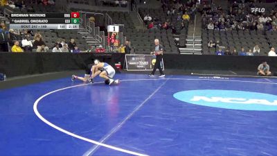 149 lbs Cons. Round 3 - Brennan Watkins, King (TN) vs Gabriel Onorato, Glenville St.