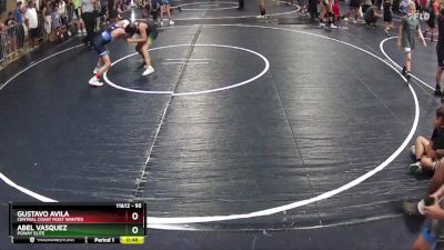 95 lbs Quarterfinal - Abel Vasquez, Poway Elite vs Gustavo Avila, Central Coast Most Wanted