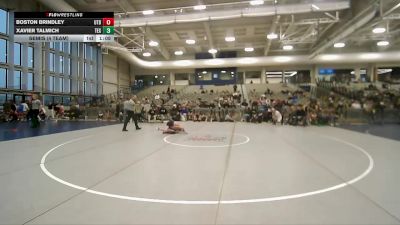 92 lbs Semis (4 Team) - Boston Brindley, Utah Black vs Xavier Talmich, Colorado Xtreme