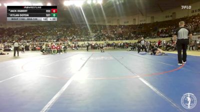 B4A-144 lbs Quarterfinal - Kylan Ooton, Tuttle vs Jack Egbert, Poteau