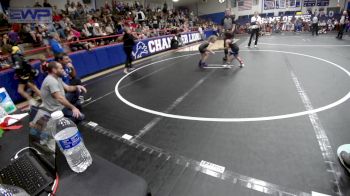 43 lbs Rr Rnd 3 - Rodney Bencoma II, Rollers Academy Of Wrestling vs Preslie Dickerson, Clinton Youth Wrestling