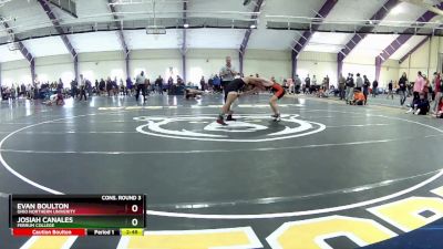 141 lbs Cons. Round 3 - Josiah Canales, Ferrum College vs Evan Boulton, Ohio Northern Univerity