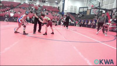 80 lbs Consolation - Owen Boggs, Cleveland Take Down Club vs Gabriella Alba, Cowboy Wrestling Club