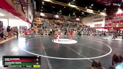 125 lbs Champ. Round 2 - Zuri Saunders, Central vs Makinnen Heaps, Evanston