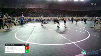 96 lbs Quarterfinal - Tommy Lee Schwarz, Carl Albert vs Kaynen Hunt, R.A.W.