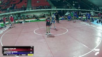 113 lbs Placement (16 Team) - Perry Fowler, Utah Gold vs ANTONIO QUIROZ, Nevada GOLD