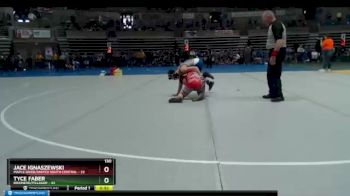 130 lbs Quarterfinals (8 Team) - Tyce Faber, Brainerd/Pillager vs Jace Ignaszewski, Maple River/United South Central