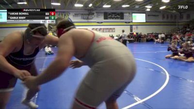 285 lbs Quarterfinal - Lucas Scholl, Dallas Center-Grimes vs Gable Eddy, Independence