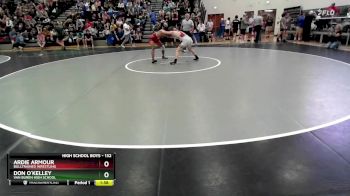 132 lbs Champ. Round 2 - Ardie Armour, Bulltrained Wrestling vs Don O`kelley, Van Buren High School