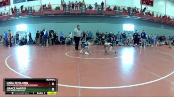 65 lbs Round 2 - Vada Schilling, Franklin Central Wrestling Club vs Grace Harris, Leo Wrestling Club