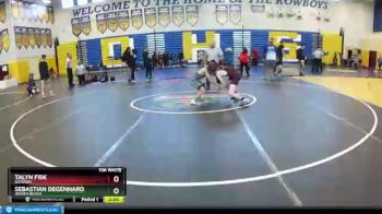 106 lbs Semifinal - Sebastian Degennaro, Jensen Beach vs Talyn Fisk, Gateway