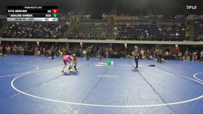 Round 3 - Adaline Shimek, Cresco Youth Wrestling Club vs Etta Mercier, Summit Wrestling Academy