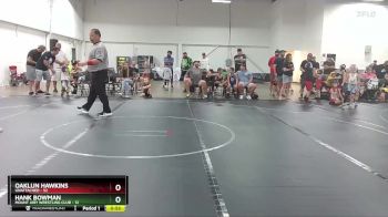 44 lbs Quarterfinal - Oaklun Hawkins, Unattached vs Hank Bowman, Mount Airy Wrestling Club