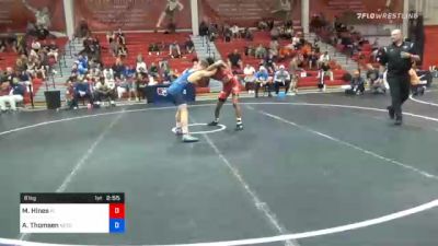 61 kg 7th Place - Malyke Hines, Florida vs Alex Thomsen, Nebraska Wrestling Training Center