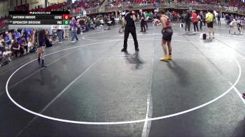 150 lbs Champ. Round 2 - Jayden Meier, Elm Creek Youth Wrestling Club vs Spencer Broom, Valentine Wrestling Club
