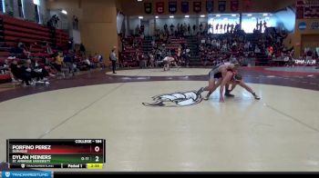 184 lbs Cons. Round 3 - Porfino Perez, Dubuque vs Dylan Meiners, St. Ambrose University