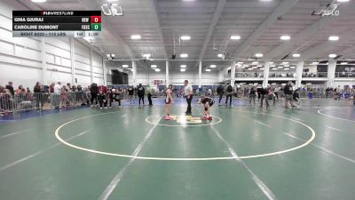 110 lbs Quarterfinal - Gina Gjuraj, New Canaan vs Caroline Dumont, Foxcroft