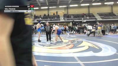 215 lbs 3rd Place - Jackson Bowden, Scituate vs Will Francis, North Providence