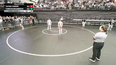 3A 135 lbs Cons. Round 3 - Cortlyn Ercanbrack, Juab vs Alyssa Camden, Richfield