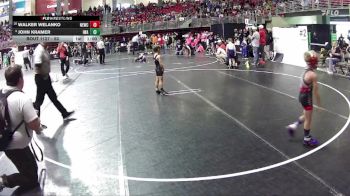 53 lbs Cons. Round 1 - John Kramer, IronHawk Wrestling Academy vs Walker Welanko, Nebraska Elite Wrestling Club